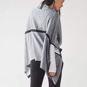 Lululemon Vinyasa Wrap Hazy Heather Heathered White Heathered Black / Black